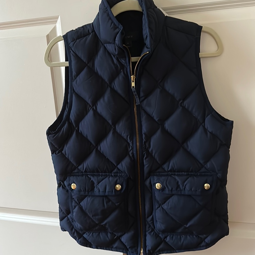 JCrew Puffer Vest in Navy Blue